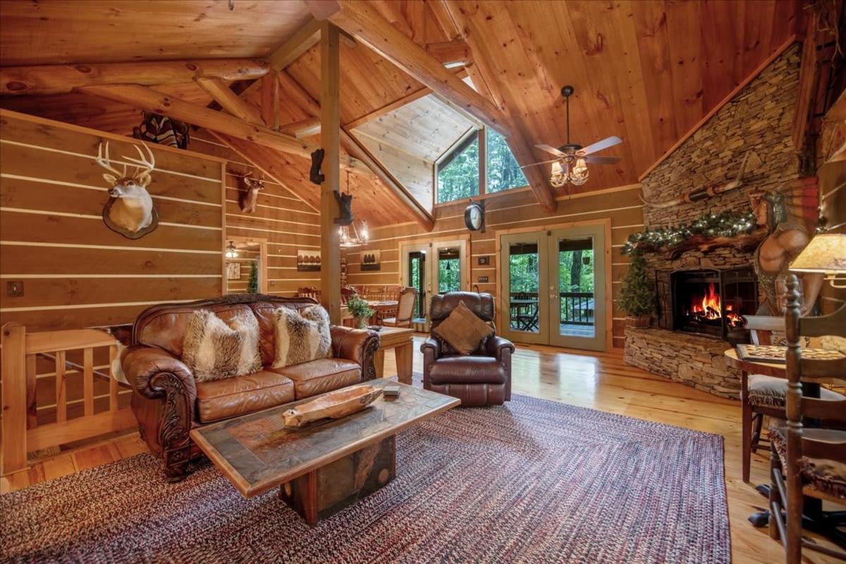 Waterfront Mountain Cabin With Hot Tub Villa Blue Ridge Exterior photo
